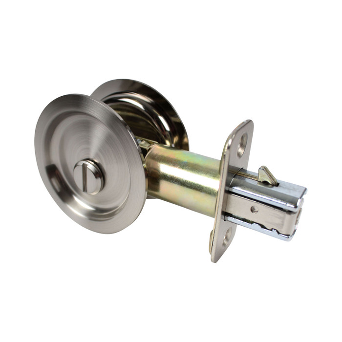 Pamex PF2 Round Sliding Door Lock with 2-3/8" Backset