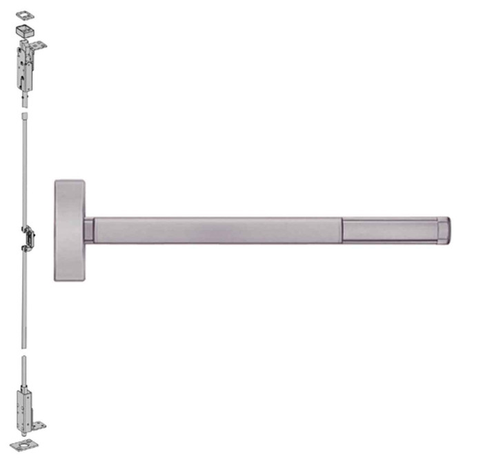 PRECISION Precision Hardware Inc (PHI) 2708 Series - Key Controls Lever, Wide Stile Reversible Wood Door Concealed Vertical Rod Exit Device PRE-2708