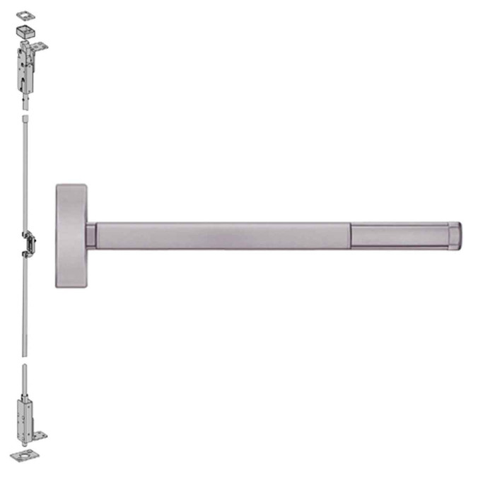 PRECISION Precision Hardware Inc (PHI) 2808 Series - Key Controls Lever, Wide Stile Reversible Concealed Vertical Rod Exit Device PRE-2808