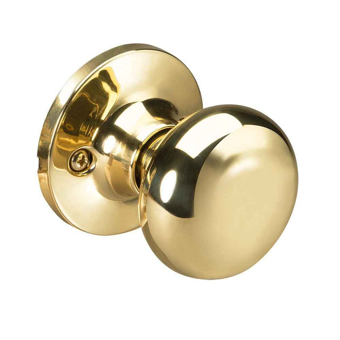 Yale Residential Yale Edge Series - Sinclair Single Dummy Door Knob With Round Rose YR80SN