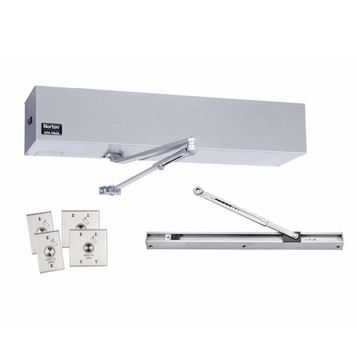 Norton Rixson 5740K2 5700 Series Door Closer Kit (Operator, Push & Pull Arms, Power Cord, 700 Touch Less Switches Assa Abloy