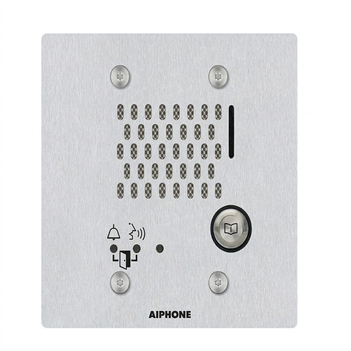 Aiphone Aiphone IX-SS-2G - SIP Compatible Flush Mounted IP Door Station 2-Gang Vandal Resistant Stainless Steel Cover IX-SS-2G