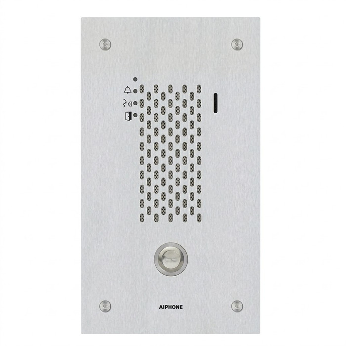 Aiphone Aiphone IX-SSA - SIP Compatible Flush Mounted IP Door Station Vandal Resistant Stainless Steel Cover IX-SSA