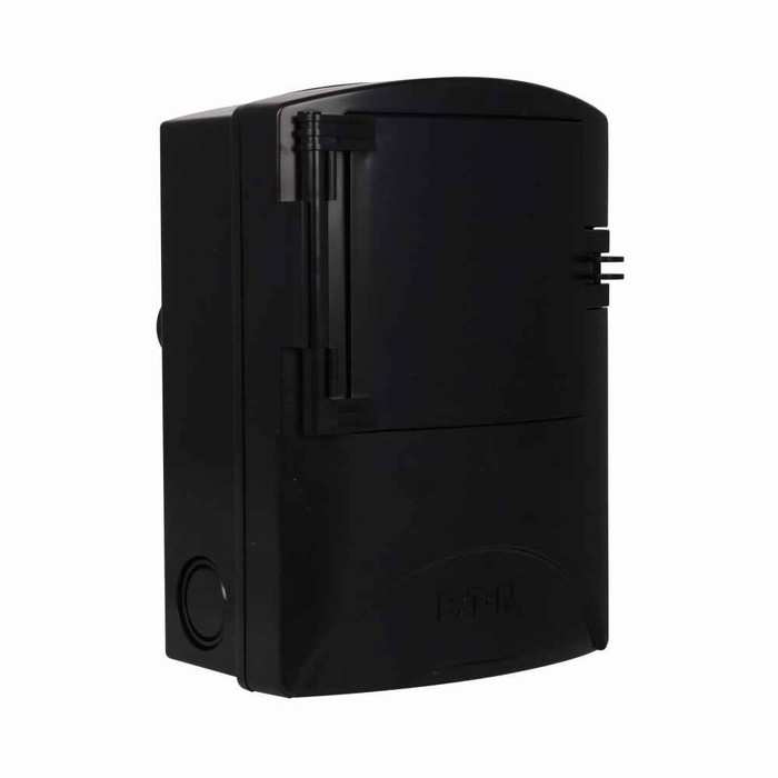 Eaton ACD222URNM air conditioning disconnect, Non-fused pullout, 60A, 120/240V, 10 kAIC, #14-2 Cu/Al 60°C or 75°C, NEMA 3R Polycarbonate enclosure, 3 hp at 120V, 10 hp at 240V, Black