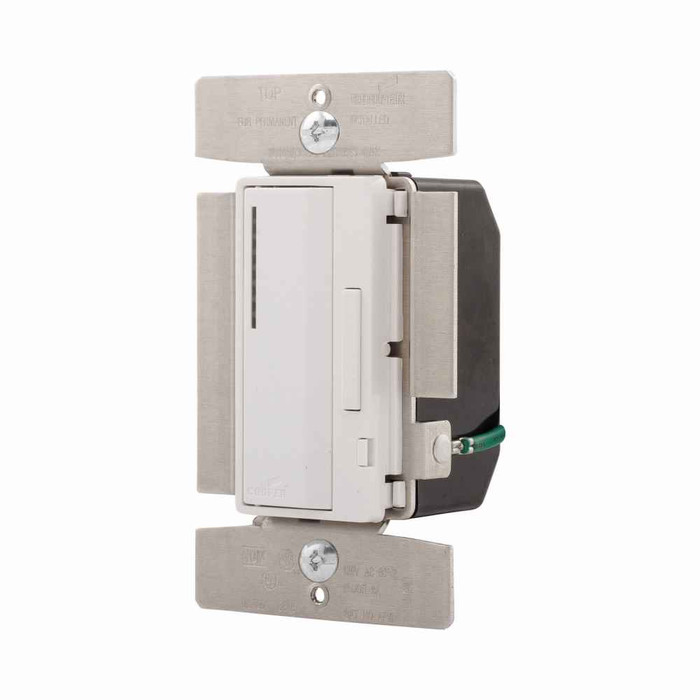 Eaton AF10-C2 smart dimmer, Flush mounting, 120V, Wire leads, Maintained closure, Lt almd, white, ivory, 60 Hz, Single-pole, multi-location, Polycarbonate, 1000W 714672