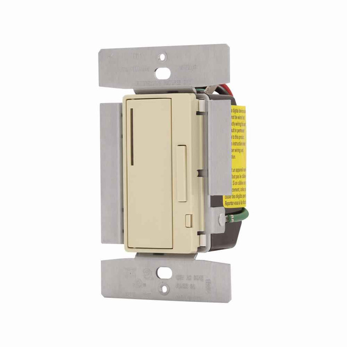 Eaton AF10-V smart dimmer, Flush mounting, 120V, Wire leads, Maintained closure, Ivory, 60 Hz, Single-pole, multi-location, Polycarbonate, 1000W 707049