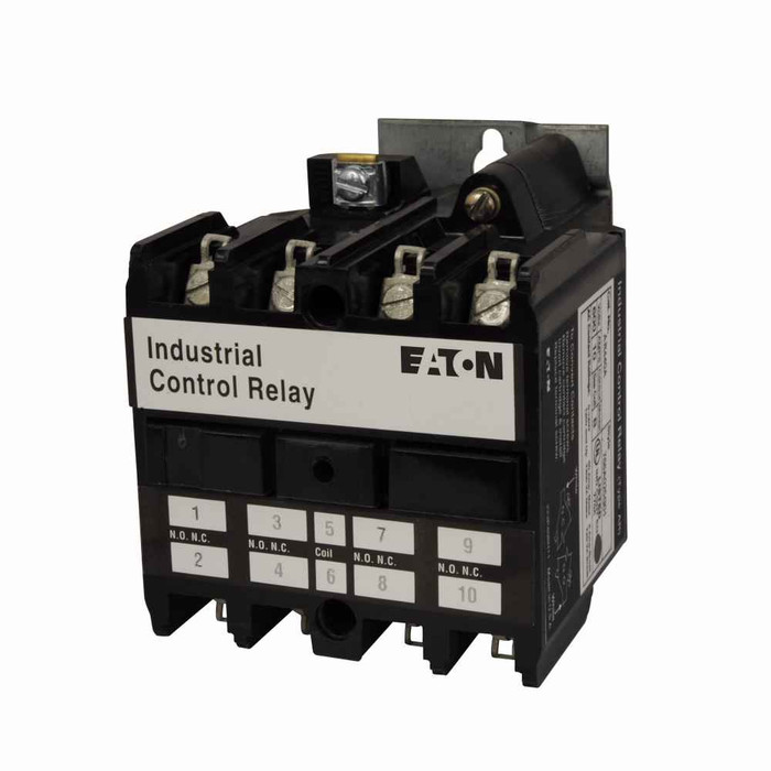 Eaton AR440GR AR/ARD Convertible Contact Machine Tool Industrial Control Relay, Four-pole, 48V coil voltage, 60 Hz, 4NO contact configuration, 0 blank cavities, Screw terminals