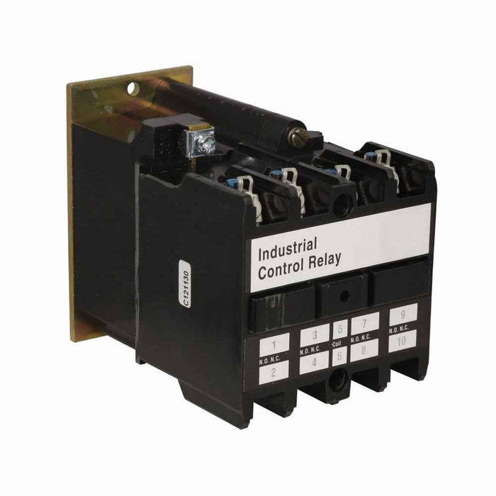 Eaton ARD420B AR/ARD Convertible Contact Industrial Control DC Relay, Four-pole, 95 Vdc coil voltage, 2NO contact configuration, 2 blank cavities