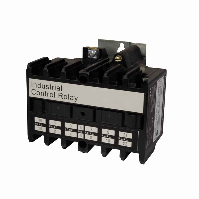 Eaton AR660W AR/ARD Convertible Contact Machine Tool Industrial Control Relay, 600V max. voltage rating, Six-pole, 240/220V coil voltage, 50/60 Hz, 6NO contact configuration, 0 blank cavities
