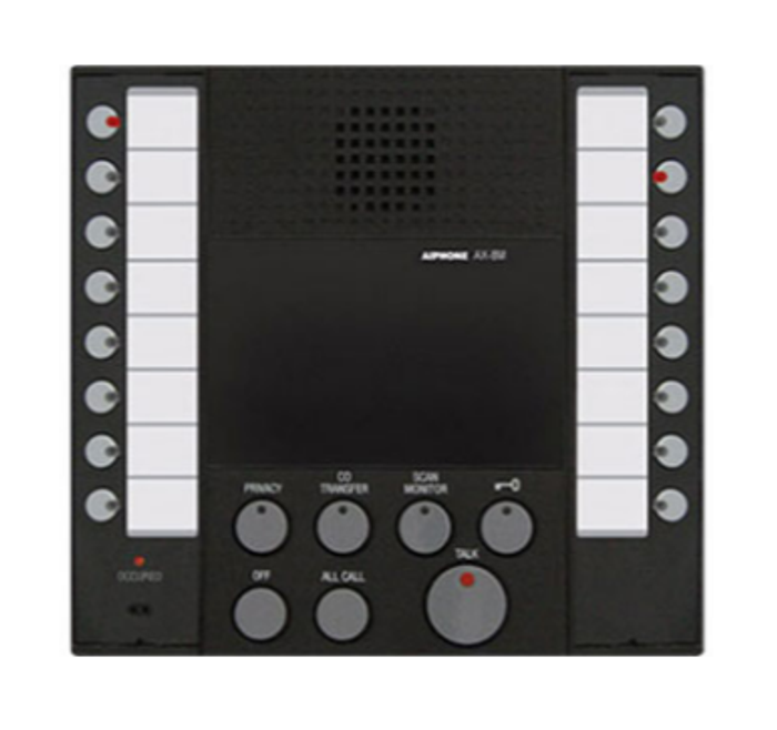 Aiphone AX-8M - Audio Master with Buttons for up to 8-Masters Stations and 8-Doors or Sub Stations