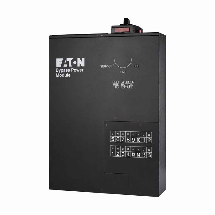 Eaton BPM125AR BPM Bypass Power Module, Wall-mount or rackmount, 3U, Black, Yes, Split-phase (L1, L2, N, G), 9170+, 9155, 9PXSP 8-10K, 1, HW (50-125A), (6) L14-30R