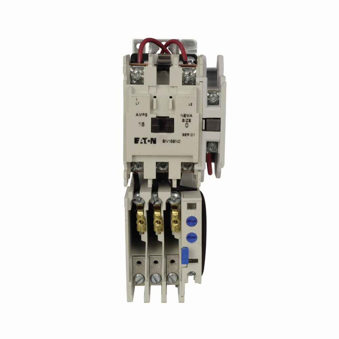 Eaton BN16AN0AC NEMA starter, Space SVG Starter, 600V Coil, Nema Size 0, 4-20 A