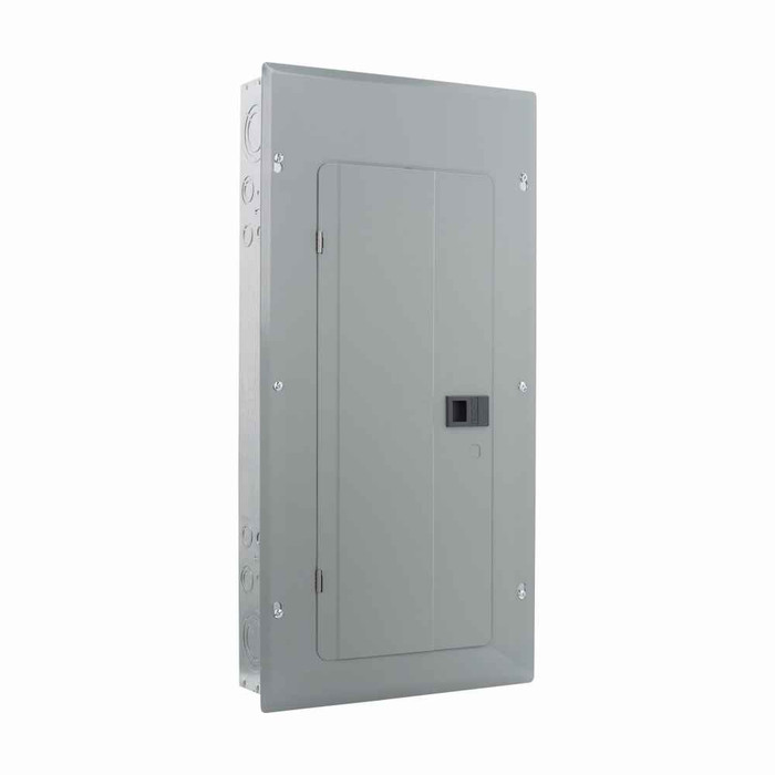 Eaton BRP20L200 BR main lug loadcenter,Main lug only,200 A,X3,Aluminum, NEMA 1,Metallic,10kAIC,CSR2200,NEMA1,40 Circuits,Twenty-four pole,20 Spaces,Two hots,a neutral,and a ground,Single-phase,Type BR 1-inch breakers,120/240V,#1–300 kcmil