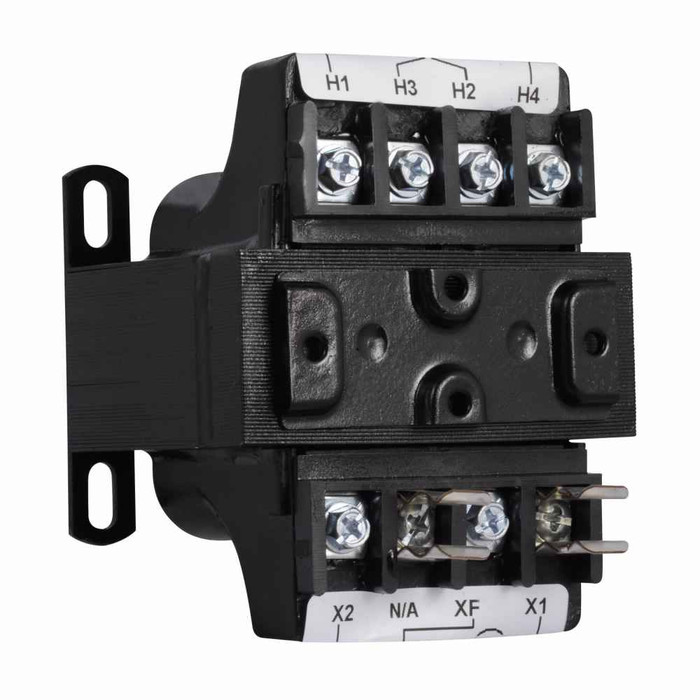 Eaton C0050E2A type MTE, industrial control transformer, pv: 240 x 480v, 230 x 460v, 220 x 440v, taps: none, sv: 120/115/110v, 55°c, 50 va