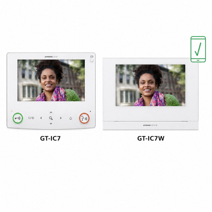Aiphone Aiphone GT-1C7 - Video Tenant Station with 7" Display, Mobile Ready Option (GT-1C7W) AIP-GT-1C7