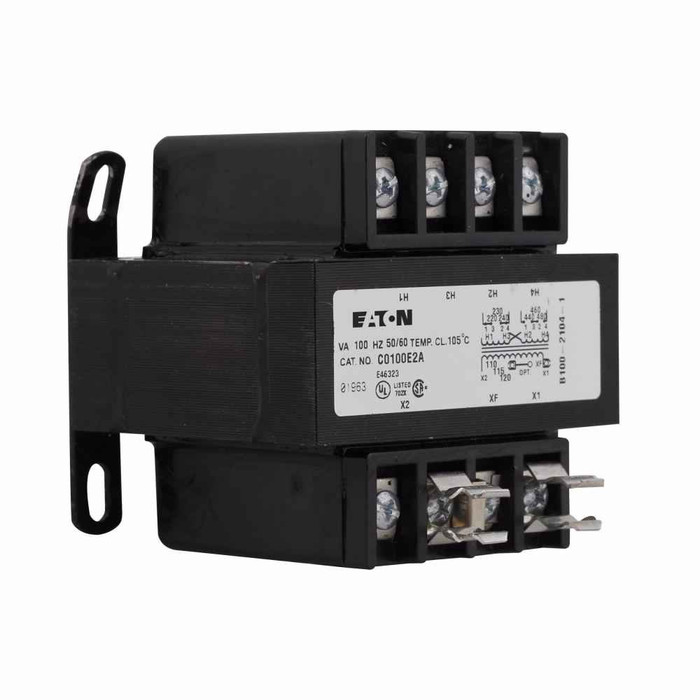 Eaton C0075E3C Eaton, type MTE, industrial control transformer, pv: 230/460/575v, taps: none, sv: 115/95v, 55°c, 75 va