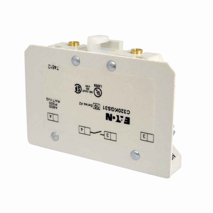 Eaton C320KGS32 Freedom NEMA auxiliary contact, Freedom Accessory, Base auxiliary contact, Used on Starter and Contactors, NO NC circuit, NEMA Size 3, IEC Sizes L -N