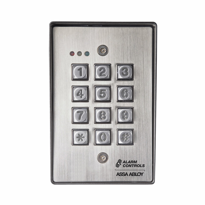Alarm Controls KP-400 Series - Tamper Resistant Weatherproof Digital Keypad with Metal Backbox