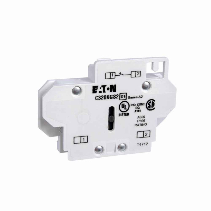 Eaton C320KGS20 Freedom NEMA auxiliary contact, Used on Starter and Contactors, NO circuit