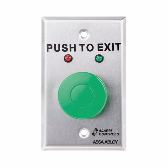 Alarm Controls TS-1 - Request to Exit Station with Mushroom Push button and LEDs