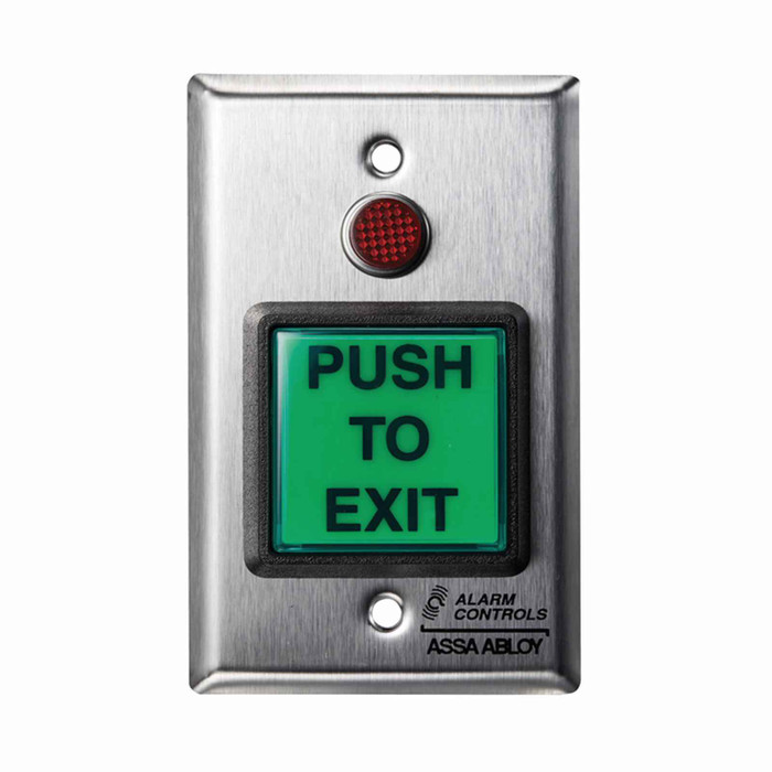 Alarm Controls Alarm Controls TS-3 - Request to Exit Station with Square Push button and Red LED ACT-TS-3