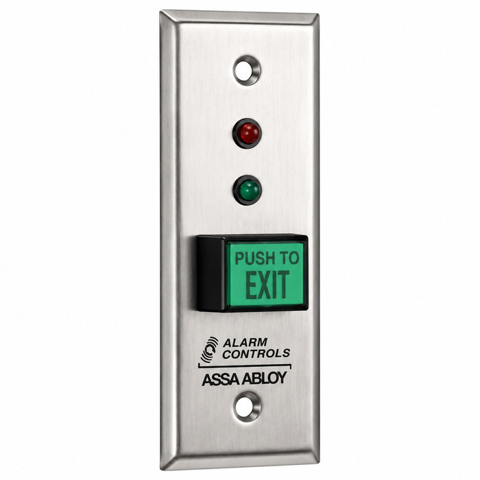 Alarm Controls Alarm Controls TS-6 & TS-8 Series - Request to Exit Stations Square Push Buttonwith LEDs ACT-TS-6