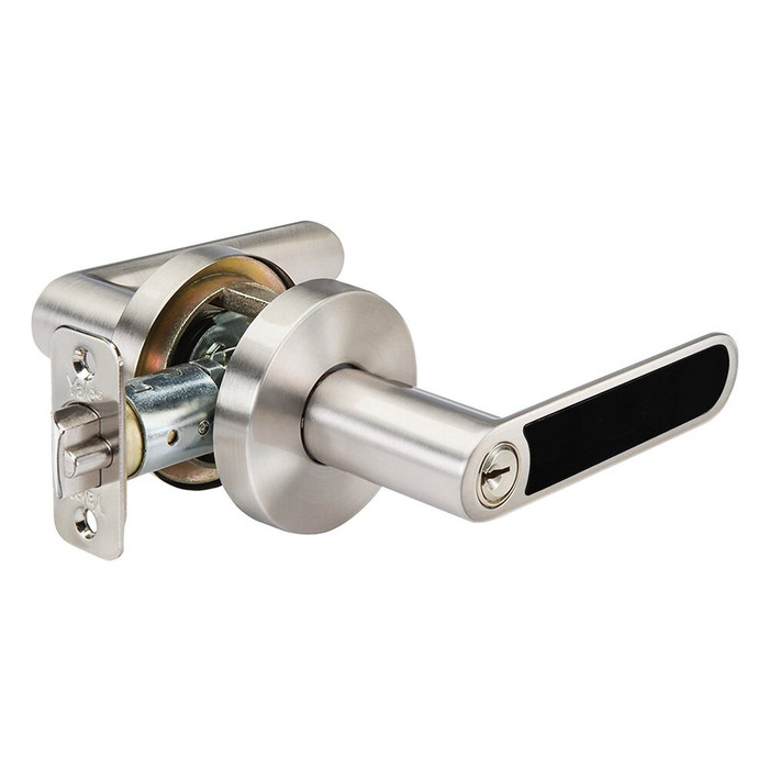 Yale YH Collection Kincaid Black Insert Entry Door Lever, Single Cylinder