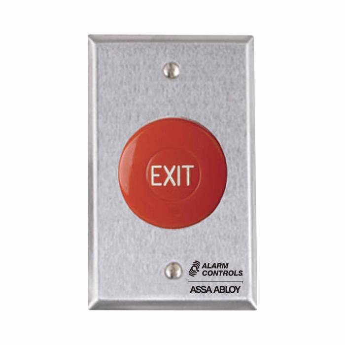 Alarm Controls Alarm Controls TS-36 Series - Request to Exit Station 1-1/2" Red Mushroom Push Button ACT-TS-36