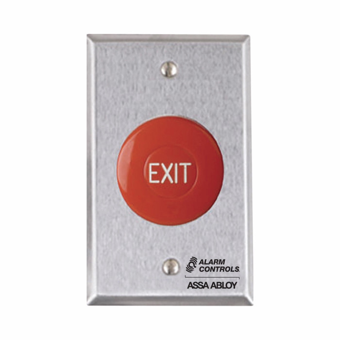 Alarm Controls TS-36 Series - Request to Exit Station 1-1/2" Red Mushroom Push Button