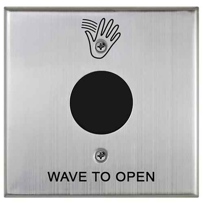 Camden Camden SureWave CM-332 Series 2 Relay /41 Hand Icon/'Wave to Open' Text Faceplate Touchless Switch CM-332-41
