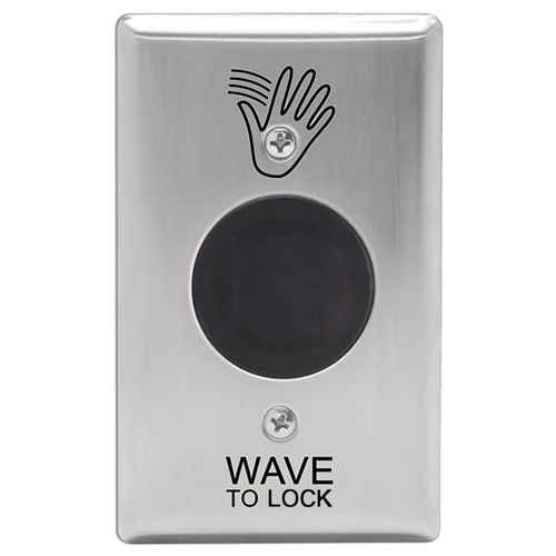 Camden Camden SureWave CM-333 Series 1 Relay /43 Hand Icon/'Wave to Lock' Text Faceplate Touchless Switch CM-333-43