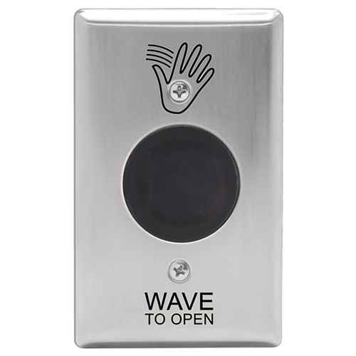 Camden Camden SureWave CM-324 Series 1 Relay/41 Hand Icon/'Wave to Open' Text Faceplate Touchless Switch CM-324-41