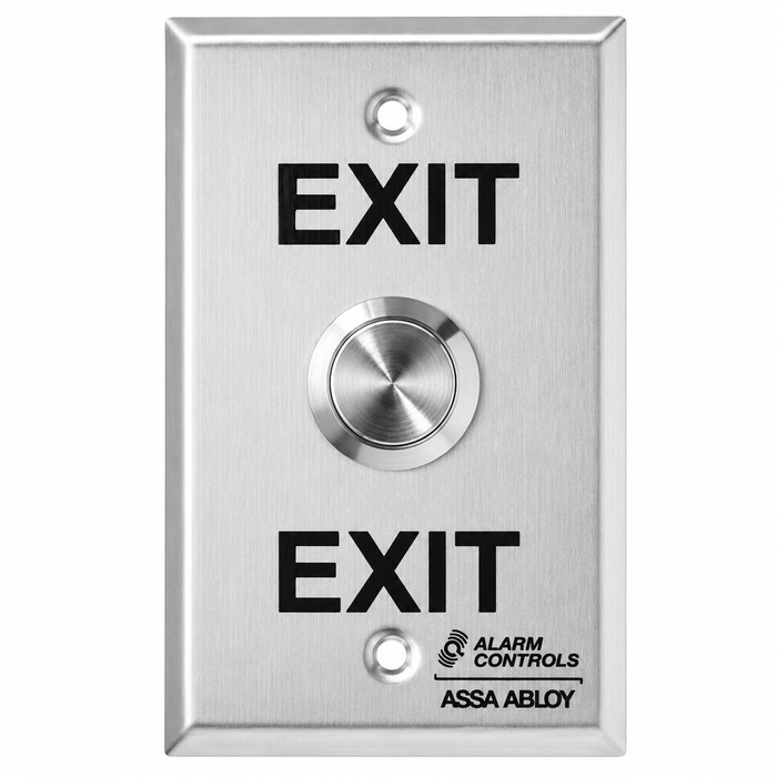 Alarm Controls Alarm Controls TS-23 Series - Vandal Resistant Request to Exit Station, 3/4" Diameter Metal Button, "EXIT" ACT-TS-23
