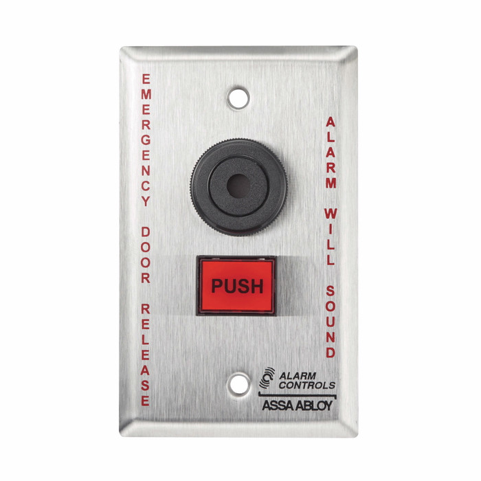 Alarm Controls TS-25 & TS-26 Series - Emergency Door Release Pushbutton with Buzzer