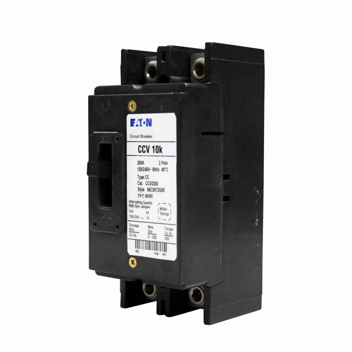 Eaton CCV2175 Type CCV Tenant Main Circuit Breaker,Tenant main circuit breaker,175 A,10 kAIC,Two-pole,120/240 V,#2/0 AWG-300 kcmil Cu/Al,CCV,Type ECC unit enclosures