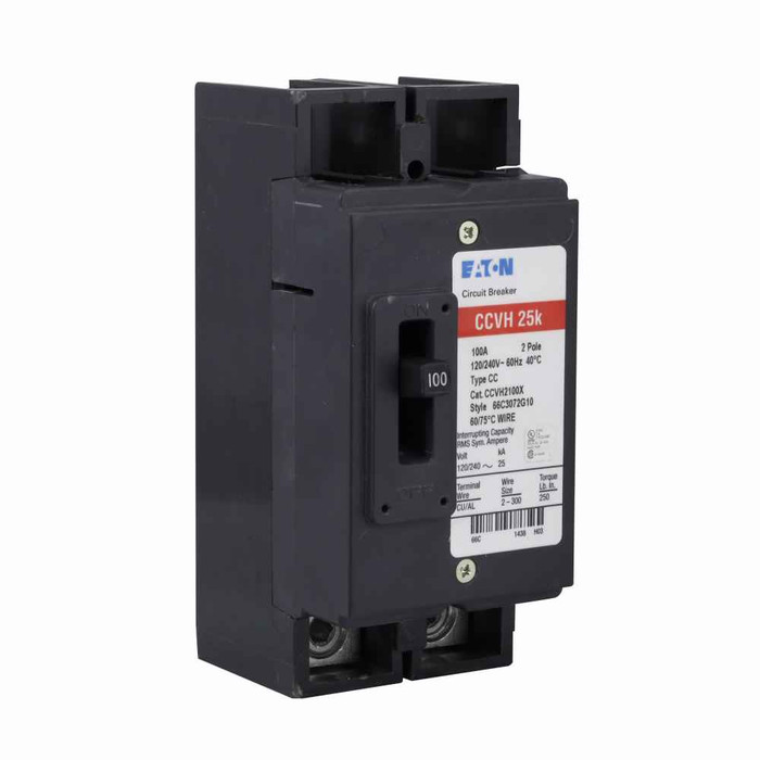 Eaton CCVH2175X Type CCV Tenant Main Circuit Breaker,Tenant main circuit breaker,175 A,25 kAIC,Two-pole,120/240 V,#2/0 AWG-300 kcmil Cu/Al,CCV,Type ECC unit enclosures,Load side terminals