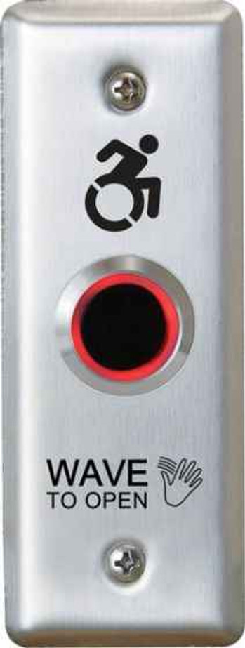 Camden Camden ValueWave CM-221 Series/42 Hand Icon/'Wave to Open' Text/Wheelchair Symbol Faceplate Touchless Switch CM-221-42 Camden Camden ValueWave CM-221 Series/42 Hand Icon/'Wave to Open' Text/Wheelchair Symbol Faceplate Touchless Switch CM-221-42