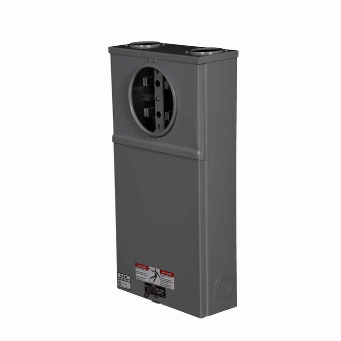 Eaton CH115TB meter socket, Individual safety socket, 125A, Overhead/underground, Five-jaw, Three-phase, #14-2/0 AWG, Four-wire, Ring, 600V, #14-2/0 AWG