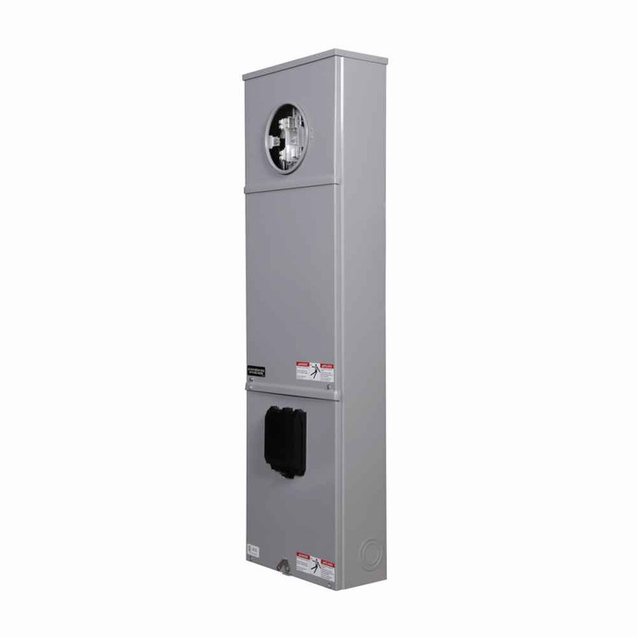Eaton CH227MTBP meter socket, Safety socket, 200A, Over, 7-jaw, 3-ph, With T-Fuse switch, 4-wire, 200 kA, Ring, 208/120 Vac