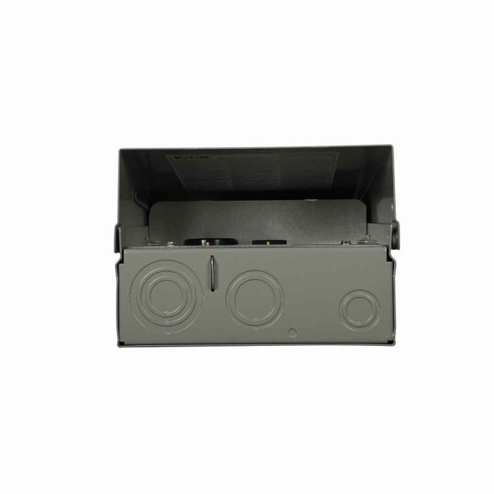 Eaton CHM4N7N7NS pedestal mount metered, Metered-ring, Non-ground fault, Non-ground fault, Non-ground fault, Top, Surface, Circuits: 4, NEMA 5-20R2GFI, NEMA TT-30R, NEMA 5-20R2GFI