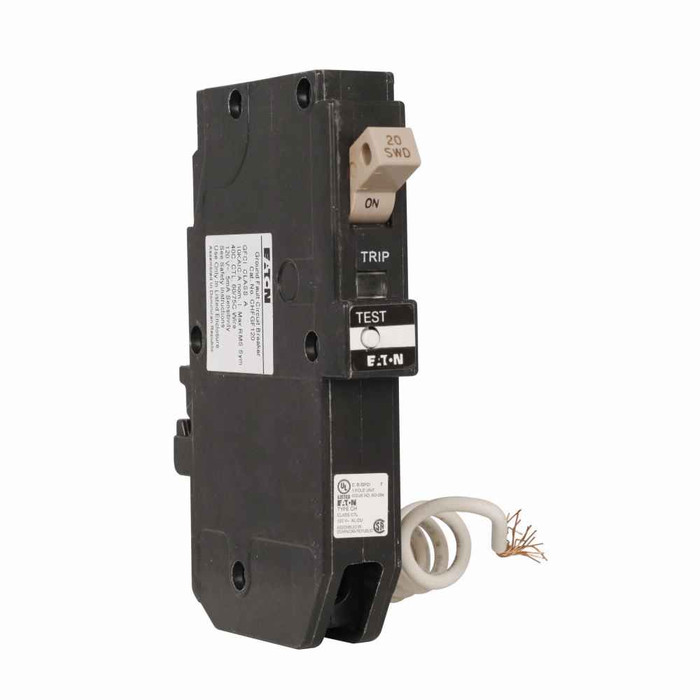 Eaton CHFGF115PN CH GFCI circuit breaker,Ground fault circuit breaker,Trip flag, GFCI,156 A,10 kAIC,Single-pole,120/240 V,CHFGF,Plug-on neutral,Ground fault circuit interrupter,GFI