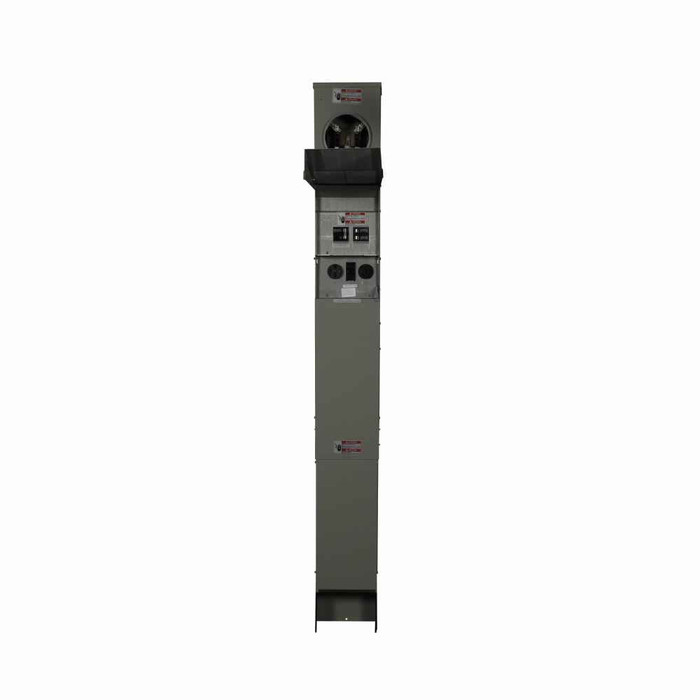 Eaton CHM1N7N4NB pedestal mount metered, Metered-ring, Non-ground fault, Non-ground fault, Non-ground fault, Top, Back-to-back pedestal, Circuits: 4, NEMA 5-20R2GFI, NEMA 14-50R, NEMA TT-30R