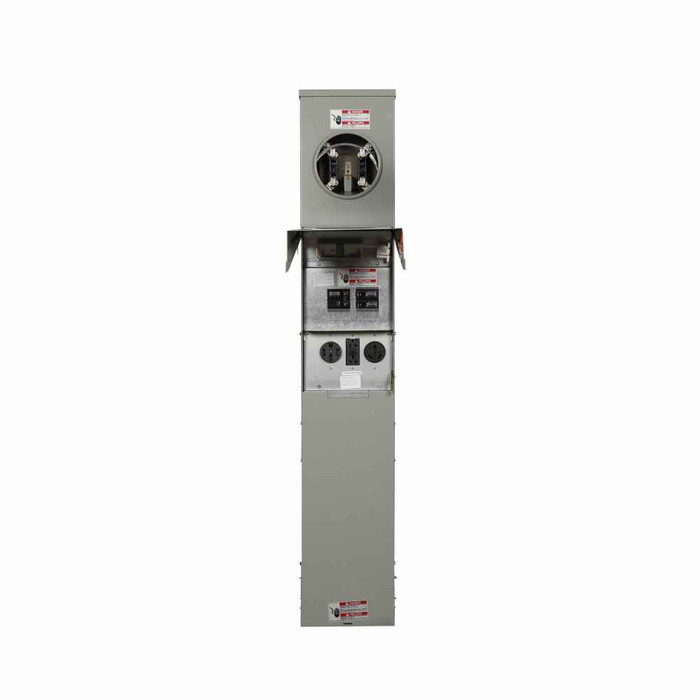 Eaton CHM1N6G4NP pedestal mount metered, Metered-ring, Non-ground fault, Ground fault, Non-ground fault, Top, Pedestal, Circuits: 4, NEMA 5-20R2, NEMA 14-50R, NEMA TT-30R