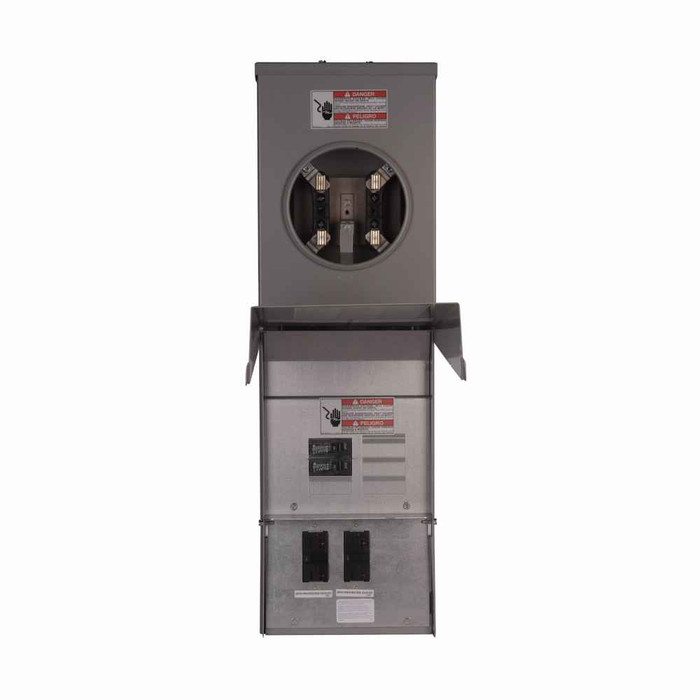 Eaton CHMJGJGANS pedestal mount metered, Metered-ring, Ground fault, Ground fault, Non-ground fault, Top, Surface, Circuits: 4, NEMA L5-20R, NEMA L5-20R, NEMA L14-50R