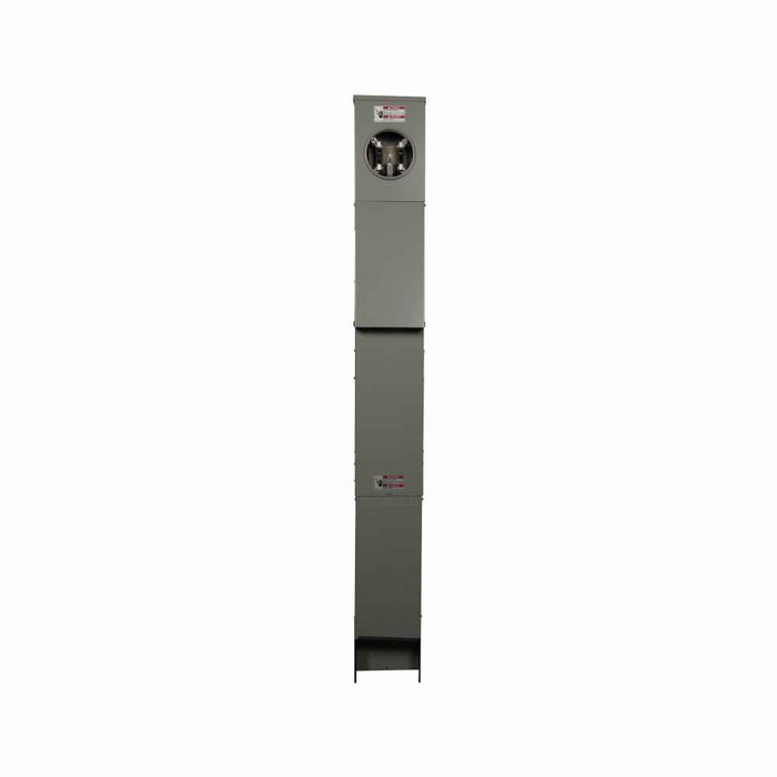 Eaton CHM7NP pedestal mount metered, Metered-ring, Non-ground fault, Top, Pedestal, Circuits: 4, NEMA 5-20R2GFI