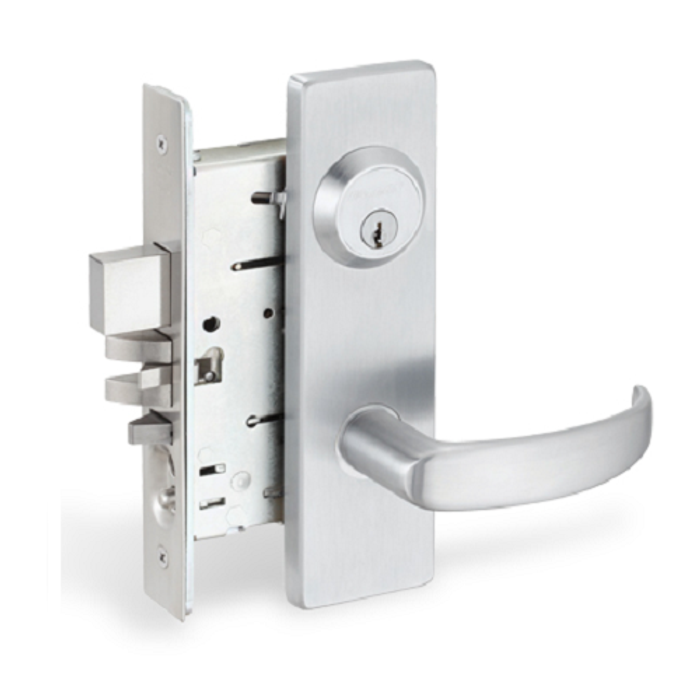 Falcon MA541 Entry/Office Lock - Grade 1 Keyed Mortise Lock with Deadbolt