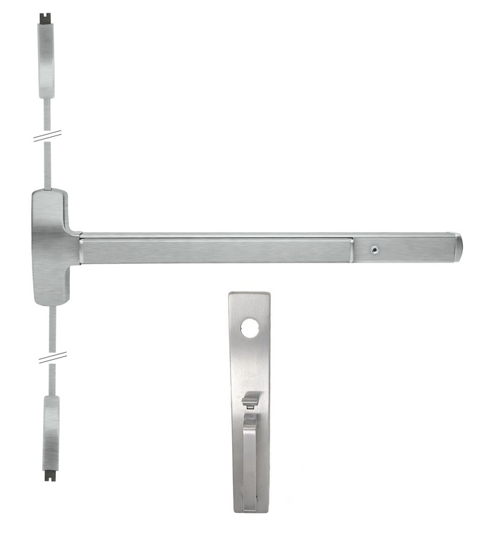 Falcon 25-V Series - Pull Trim - Surface Vertical Rod Exit Device - 3 FT
