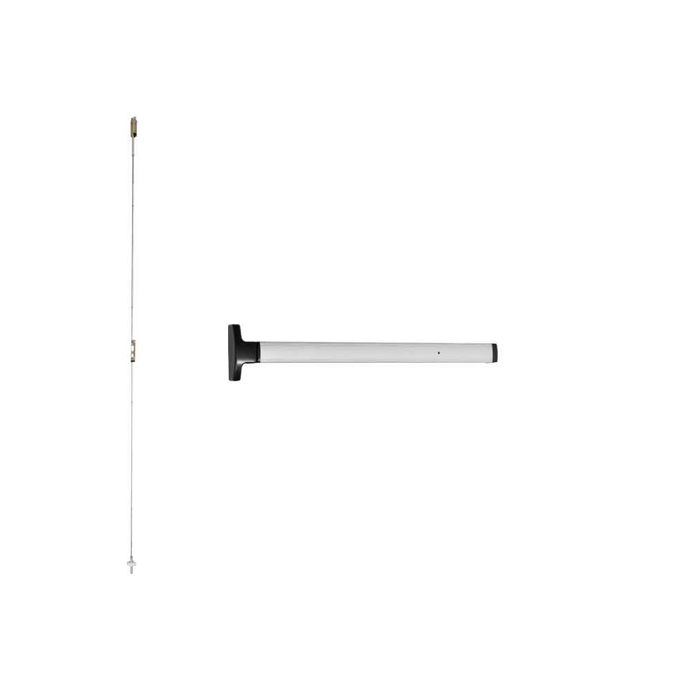 Falcon 1694NL-P/HB-P Concealed Vertical Rod Exit Device with Night Latch/Hold Back Pull Trim - 4FT