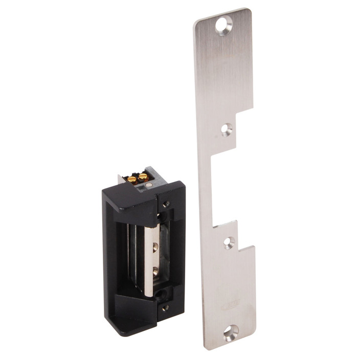 RCI 7108/7308 Electric Strike, 7-15/16" Round Corner Faceplate, For 5/8" Projection Latches, Fail Safe/Fail Secure