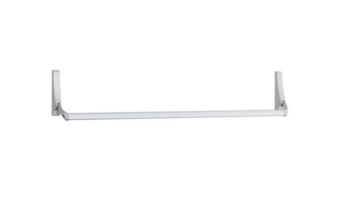 Falcon Falcon - 2093NL/HB Narrow Stile Rim Type Crossbar Exit Device - Night Latch/Hold Back with Pull, with Rim Cylinder and 9970 Pull - 51 IN FAL-2093NL/HB-51IN